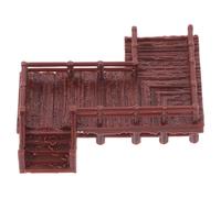 DOITOOL Pont Miniature Décoratif Chinois en Plastique Marron, Accessoire de Bonsaï et Maison de Poupée, Style Vintage Traditionnel, pour Bureaux et Micro-paysages
