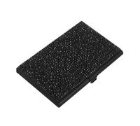 DOITOOL Porte-Cartes de Visite Porte-Cartes en métal Organisateur de Cartes Casse de Carte de crédit Petit Porte-Cartes de crédit pour Femme Alliage d'aluminium Black