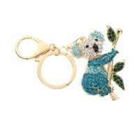 DOITOOL Porte-clés Décoration Suspendue Koala avec Cristaux Bleus en Alliage de Zinc Finition Soignée, Facile à Transporter, Accessoire Créatif pour Paquet pour Filles et Femmes