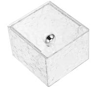 DOITOOL Porte-Coton Tige Mural Transparent Couvercle, Boîte Compartiment pour Cotons Cosmétiques, Distributeur Pratique pour Maquillage