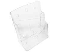 DOITOOL Porte-Dépliants Transparent A4 Multi- Présentoir de Brochures Murale en Acrylique Organisateur de Document pour Bureau Support de Littérature pour Magasins et Bureaux