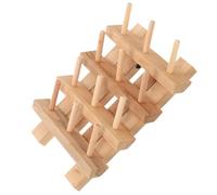 DOITOOL Porte-Fils Pliant en Bois De Hêtre Naturel, Support De Fil De Canette Compact pour Couturiers, Couleur Bois Selon Affichage, Rangement Pratique pour Couture Et Artisanat