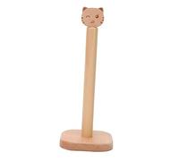 DOITOOL Porte-Mouchoirs en Bois Beige Base Lestée, Organisateur Pratique pour Rouleau d'Essuie-Tout, Design Élégant pour Rangement Comptoir