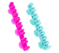 DOITOOL Porte-pinceaux Support Séchoir Multifonction en Silicone de Maquillage 2pcs avec Ventouse pour Pinceaux Tables de Toilette ou Salles de Bain