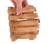 DOITOOL Porte-serviettes Bois Rustique sur Pied Distributeur Multifonctionnel pour Table de Salle à Manger Cuisine Bureau et Salle de Bain Support Stable avec Patins Antidérapants