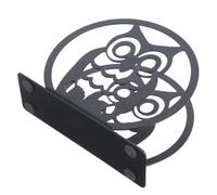 DOITOOL Porte-serviettes de Table Noir Métal Support Napkin Pratique et Décoratif Forme de Hibou Rangement pour Cuisine Bar Salon Usage Quotidien et Événementiel