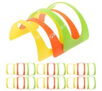 DOITOOL Porte-Tacos Support à Tacos en Plastique PP Lot de 50 Stable et Facile à Nettoyer pour Hot Dog Pancakes et Sandwichs, pour Table à Manger et Réunions Familiales