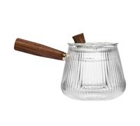 DOITOOL Porte-théière en Verre Infuseur, Bouilloire Créative en Bois et Verre, Finition Soignée, Pratique pour Infusions de Fruits et Sachets de Thé