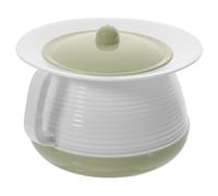 DOITOOL Pot D'urinoir en Plastique Épais Blanc Portable Couvercle, Accessoire Wc Pratique pour Chambre Adulte et Apprentissage Propreté Réutilisable
