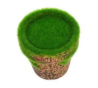 DOITOOL Pot Papier pour Arrangement Floral avec Mousse Simulée Petit Pot Pâte à Papier Jardinière DIY pour Plantes Dintérieur Décoration Bureau et Balcon