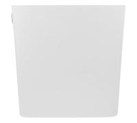 DOITOOL Poubelle Étroite en Plastique Blanc pour Bureau et Maison, Design Simple et Moderne, Matériau Pp Solide, Sécurisée et Résistante la Casse