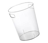 DOITOOL Poubelle Transparente avec Poignée en PET, Grand Bac de Rangement | Structure Simple, Surface Lisse, Usage Polyvalent pour Chambre, Placard, Déchets et Paquet Doublure