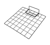 DOITOOL Présentoir à Grille Métallique 35x35 Cm Pied Noir, Panneau D’Affichage Bureau Polyvalent pour Exposition D’Images et Œuvres D’Art, Support Robuste pour Vente Détail