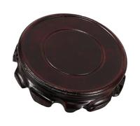 DOITOOL Présentoir Bois Massif Rond pour Vase et Théière Support Stable pour Décoration Intérieure et Extérieure Socle Bois pour Bocal Aquarium et Bonsai Support Oriental Multifonction