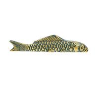 DOITOOL Presse-Papier en Fonte de Carpe Chinoise Décoratif Robuste 20X8X5Cm pour Calligraphie Facile à Nettoyer