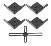 DOITOOL Protections d'angle Transparentes pour Aquarium en Plastique Noir, Pare-Chocs Anti-Collision Compact et Multi-Usage, Décoration Intérieure Maison