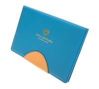 DOITOOL Protège Carnet Naissance Cuir Organisateur Document Protection Bleu avec Pochettes Pratiques et Insert Facile à Utiliser