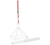 DOITOOL Pyramide Chantante en Cristal de Quartz Blanc pour Contemplation Pupitre à Musique, Crée des Sons Profonds et Favorise la Relaxation Plusieurs styles