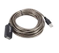 DOITOOL Rallonge de Câble USB 2.0 Active 10 M Gaine PVC Souple et Double Protection en Aluminium pour Transmission Haute Vitesse Compatible PC et Périphériques Informatiques