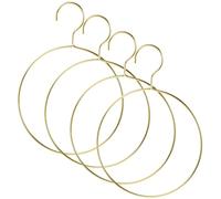 DOITOOL Range Ceinture en Fer de Style Nordique, Léger et Pratique, Lot de 4 Pièces Structure Ronde, pour Organiser Cravates et Vêtements la Maison