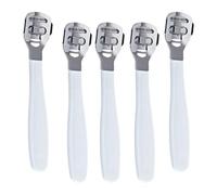 DOITOOL Rasoir à Callosités en Acier Inoxydable 5pcs pour Soin des Pieds, Coupe-callosités Lame Solide, Outil Pédicure Professionnel pour Éliminer Peau Dure