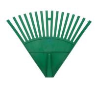 DOITOOL Râteau à Feuilles en Plastique Vert, Outil de Jardinage Manuel Robuste, Surface Large pour Ramassage des Feuilles Mortes, Adapté Pelouses et Entretien Extérieur, Râteau