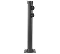 DOITOOL Rechange pour Parasol Extérieur Manchon Stabilisateur de Mât Support pour Base de Parasol Tube Métallique pour Jardin Piquet pour Base de Déportée