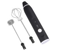 DOITOOL Rechargeable USB 3 Vitesses Batteur à Œufs et Mousseur à Lait Portable Noir Batterie Intégrée Cuisine Maison et Préparation Boissons