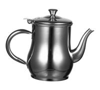 DOITOOL Récipient à Huile Acier Inoxydable avec Filtre Tamis Fin pour Cuisine Capacité Importante avec Bec Verseur Long Poignée Portable et Séparateur de Graisse pour Recyclage Huile