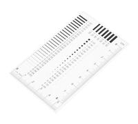 DOITOOL Règle de Précision Transparente en Plastique pour Jauge de Largeur de Fissure, Outil de Détection des Défauts et Mesure Linéaire, pour Inspection D’apparence et Contrôle Qualité