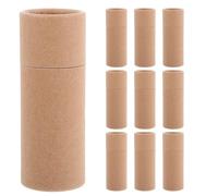 DOITOOL Résistante et Facile à Utiliser Tubes Cylindriques en Papier Kraft Lot de 10 100ml pour Stockage et Expédition, Boîte Ronde pour Thé et Épices