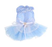 DOITOOL Robe Tutu pour Chien : déguisement de fête Fantaisie pour Animaux de Compagnie - Jupe Princesse pour Chats, Tenue de Mariage de Vacances - vêtements de soirée pour Petit Chiot - vêtements