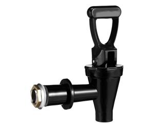 DOITOOL Robinet pour Distributeur de Boissons en Acier Inoxydable Noir | Remplacement Facile, Contrôle du Versement, Étanchéité Fiable, Compatible Distributeurs à Eau et Machines à Thé