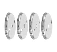 DOITOOL Rondelles en Acier Inoxydable Argenté Kit de 4 Installation Facile DIY et Stabilité Renforcée pour Support de Serviette et Porte-papier Toilette pour Salle de Bain