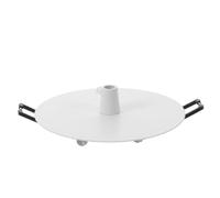 DOITOOL Rosace de Plafond pour Suspension Lumineuse en Métal Blanc, Pièce Encastrée Ronde et Plate pour Module LED et Chandelier, Finition Soignée, Remplacement Facile pour Rénovations