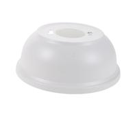 DOITOOL Rosace Encastrée pour Ventilateur de Plafond Blanc en Métal - Cache-lampe Décoratif 1 Pièce - Remplacement Abat-jour Plafonnier pour Salon et Bureau, Accessoire Anti-poussière
