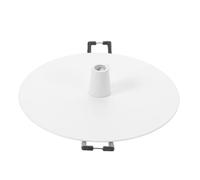 DOITOOL Rostre lumineuse encastrée en métal blanc, plaque de recouvrement ronde et plate, remplacement rétrofitable, maintien de la ligne du plafond, pour spots encastrés et améliorations
