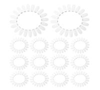 DOITOOL Roue D'échantillons 20 Conseils par Échantillon Ovale de Nail Art en Plastique Léger Capacité Ample Accessoire Essentiel Nail Art pour Festivals et Fêtes
