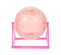 DOITOOL Roue d'exercice pour Hamster Mini 14 CM Support Détachable Rouge Accessoire de Course pour Petits Animaux Fitness pour Hamsters Nains et Souris Fournitures Couleur Aléatoire