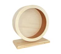 DOITOOL Roue Silencieuse Bois pour Hamster et Petit Rongeur Accessoire de Jeu et Exercice Moyenne de Course pour Petits Rongeurs