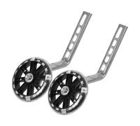 DOITOOL Roue Stabilisatrice LED Noire pour Vélo Garçon et Filles, Roue Auxiliaire Silencieuse Remplaçable, Accessoire D'entraînement Vélo Garçon Fille pour Apprentissage et Sécurité