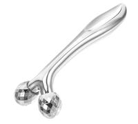 DOITOOL Rouleau Facial Argenté en Abs pour Visage et Cou, Outil de Sculpture et Raffermissement Peau, Massage Lifting pour Usage Quotidien à Domicile Bureau