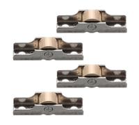 DOITOOL Roulettes de Fenêtre en Acier Inoxydable, Guide pour Porte | Remplacement pour Fenêtre et Porte Moustiquaire, Cuivre, Fonctionnement Fluide, du Bruit