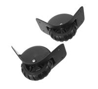 DOITOOL roulettes Pivotantes Silencieuses Roues de Rechange Universelles pour Valise en Plastique Noir, Dimension 16x10x7,3 Cm, pour Bagages en Stations et Aéroports