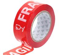DOITOOL Ruban Adhésif Fragile Bande Magnétique Résistante Ne S'efface Pas Rouge pour Emballage Sécurisé Autocollant en Plastique pour Cartons de Déménagement