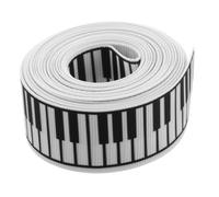 DOITOOL Ruban Cadeau Musique Noir et Blanc en Polyester, Facile à Couper et Nouer, pour Fêtes D'garçon et Filles et Décoration de Noël, Design Unique et Texture Délicate