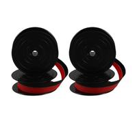DOITOOL Ruban de Machine à Écrire Manuelle Vintage 2 Pièces pour Bureaux et Maison, Compatible Vieux Modèles Poisson Volant, Héros, Longkong, Frère Modèle Gr1, Encre Rouge et Noir