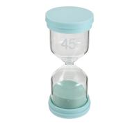 DOITOOL Sablier de Spa 45 en Verre et Plastique, Minuteur | Salle de Bain et Restaurant, Couleur Vert Clair, Fonctionnement sans Électricité, Repères Visibles