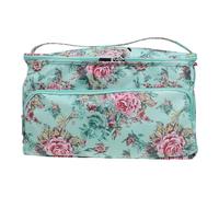 DOITOOL Sac de Rangement pour Accessoires Couture Grand Sac Oxford Résistant avec Motif Pivoine Organiseur Outils Tricot Polyvalent pour Projets Couture et Broderie