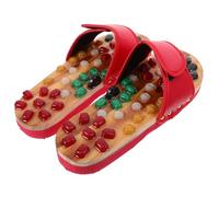 DOITOOL Sandales de Massage Réflexologie, Pantoufles de Santé en PU et EVA, Taille 39-40, pour Stimuler la Circulation et Soulager Pieds Fatigués